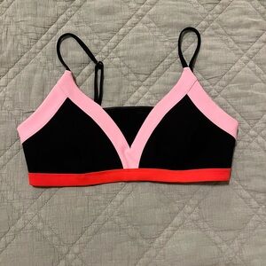 PE Nation colorblock colorful sports bra bralette medium